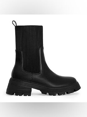 Rebecca Minkoff Black Chunky Lug Chelsea Bootie
